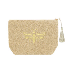 Yehwang Yehwang: Make-up tasje teddy bij - beige