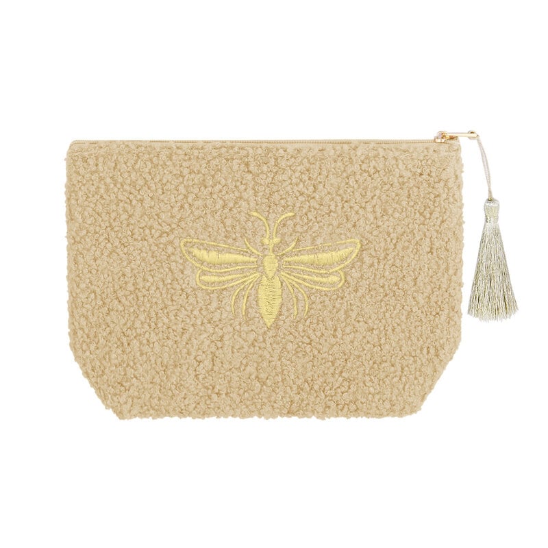 Yehwang Yehwang: Make-up tasje teddy bij - beige