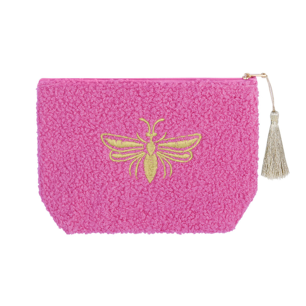 Yehwang Yehwang: Make-up tasje teddy bij - fuchsia
