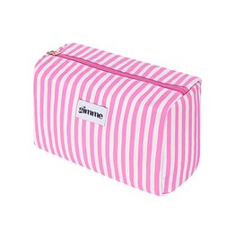 Yehwang Yehwang: toilettas - fijne strepen roze