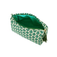 Yehwang Yehwang: make-up tas groot - printje - groen