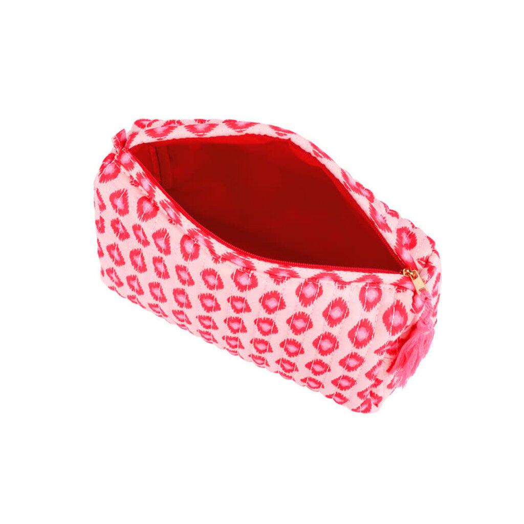 Yehwang Yehwang: make-up tas groot - printje - roze