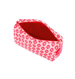 Yehwang Yehwang: make-up tas groot - printje - roze