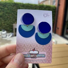 le marché sucré Le marché sucré: oorbellen  - blauwtinten