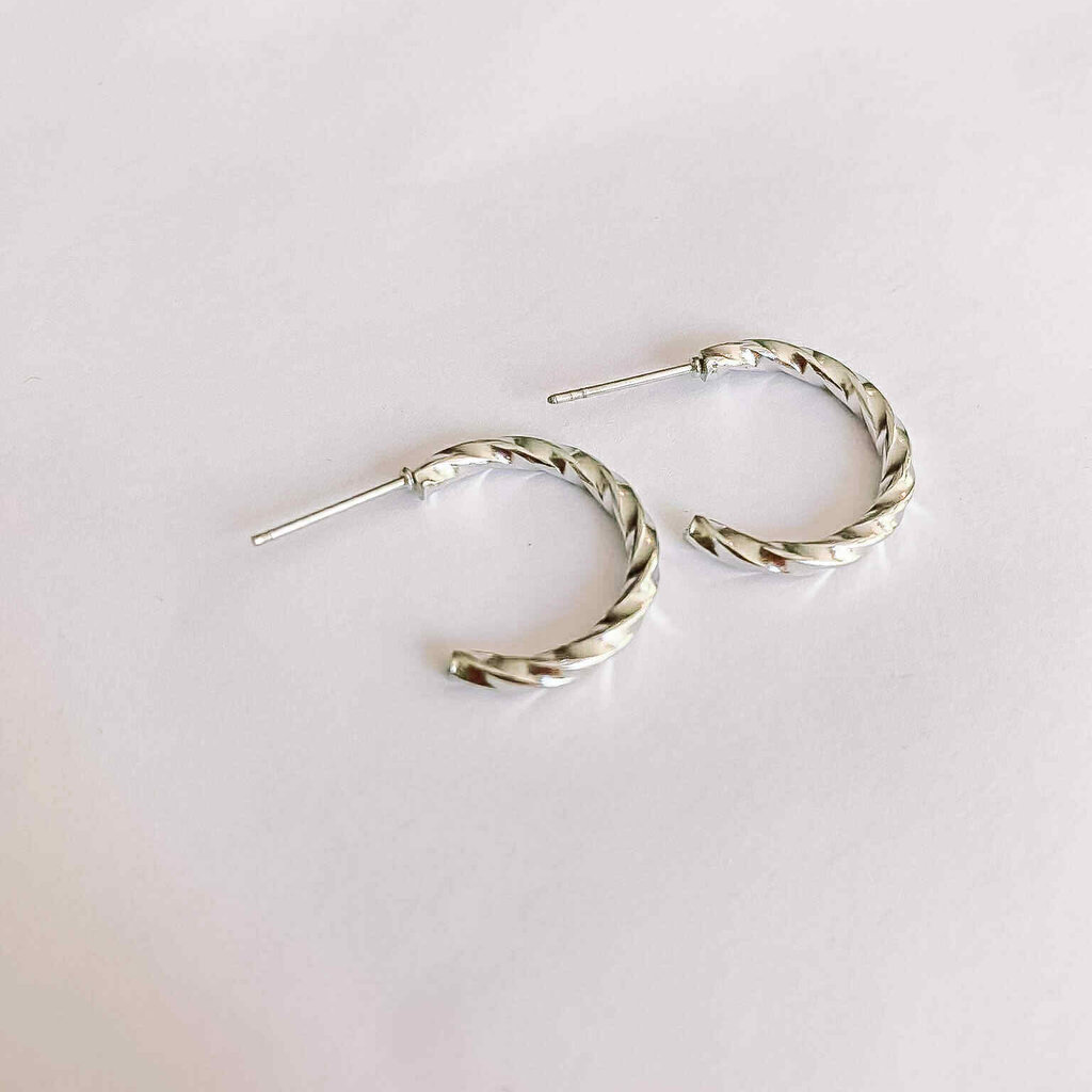 geen merk Oorbellen - zilver 003