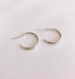 geen merk Oorbellen - zilver 012