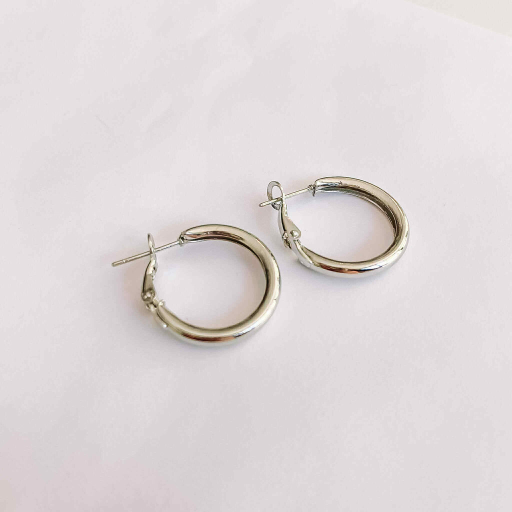 geen merk Oorbellen - zilver 018