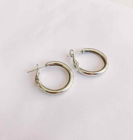 geen merk Oorbellen - zilver 018