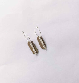 le marché sucré Le marché sucré: oorbellen zilver en bruin