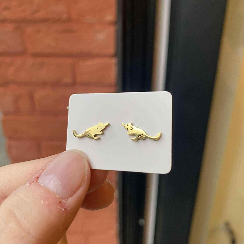 le marché sucré Le marché sucré: oorbellen - muis goud