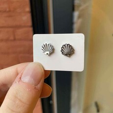 le marché sucré Le marché sucré: oorbellen - schelp zilver