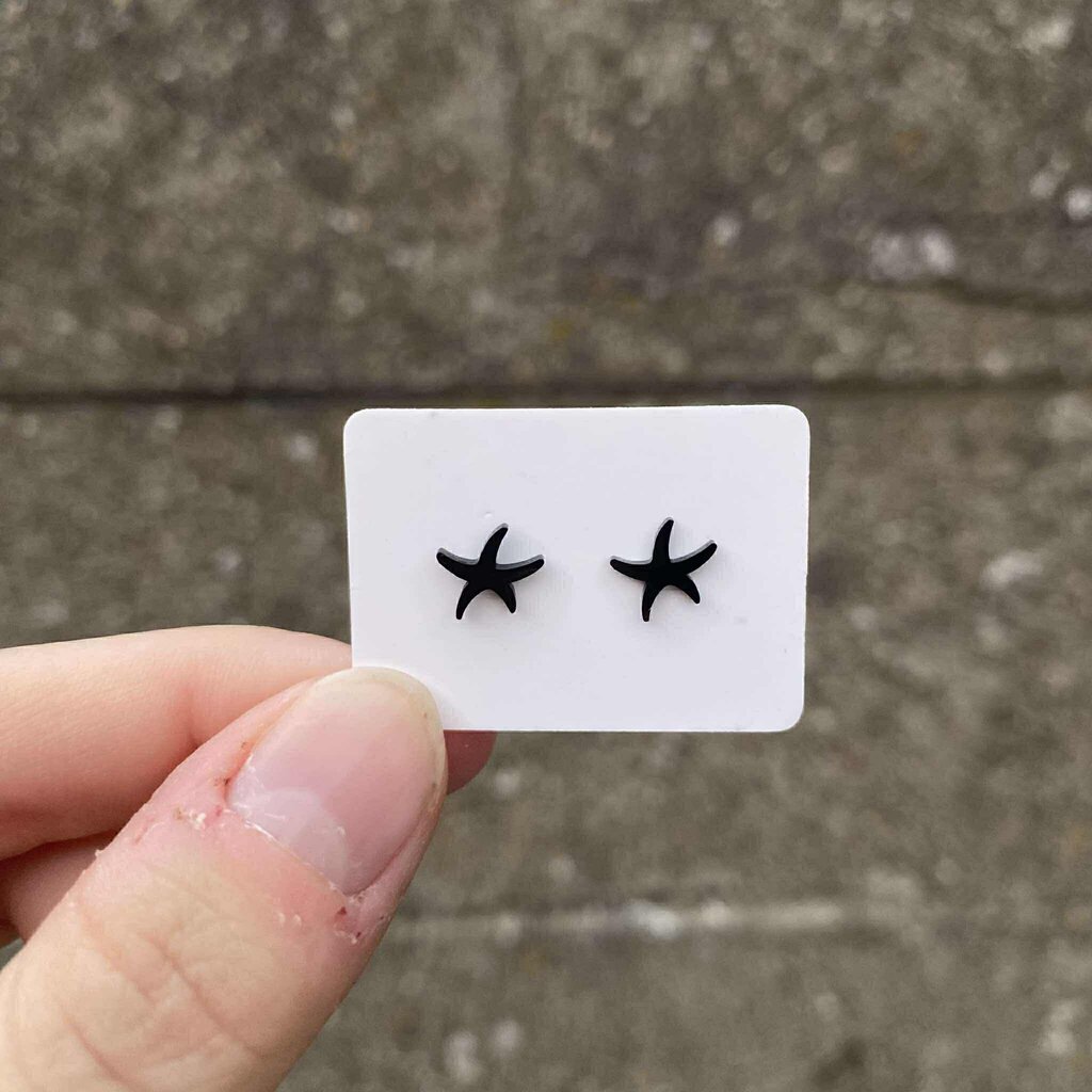 le marché sucré Le marché sucré: oorbellen - zeester zwart