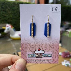 le marché sucré Le marché sucré: oorbellen goud en blauw