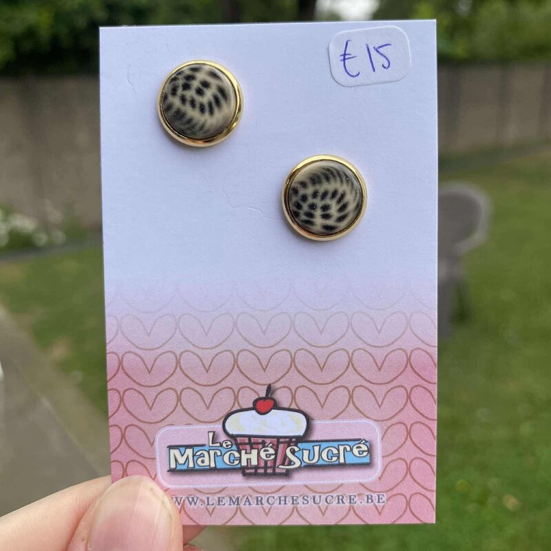 le marché sucré Le marché sucré: oorbellen steker rond 003