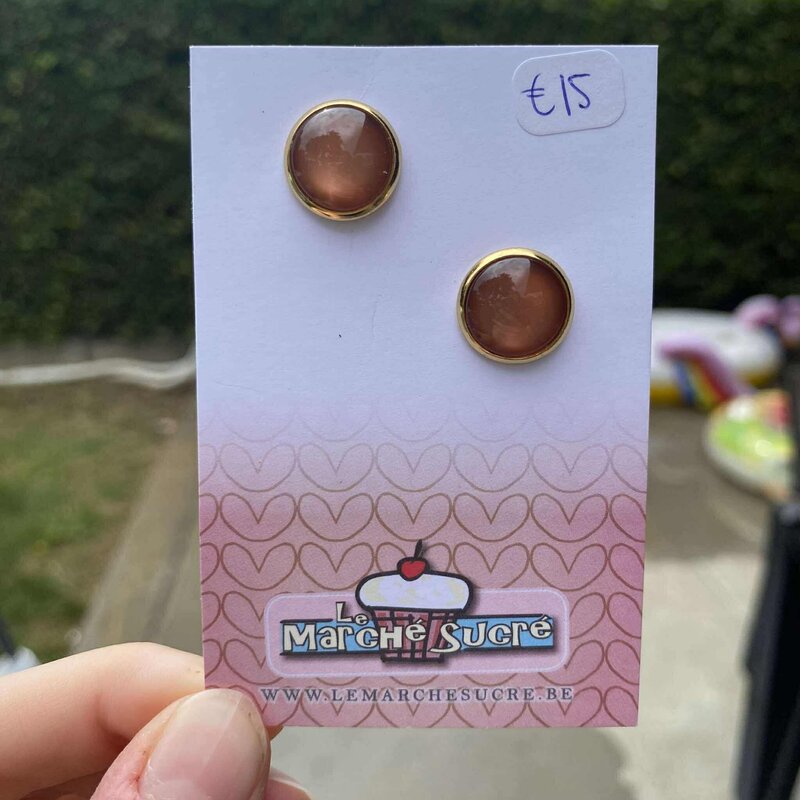 le marché sucré Le marché sucré: oorbellen steker rond 004