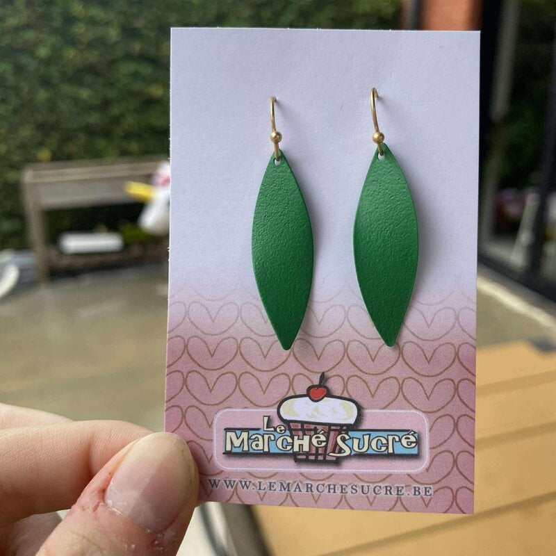 le marché sucré Le marché sucré: oorbellen - goud en groen