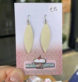 le marché sucré Le marché sucré: oorbellen - zilver en ecru