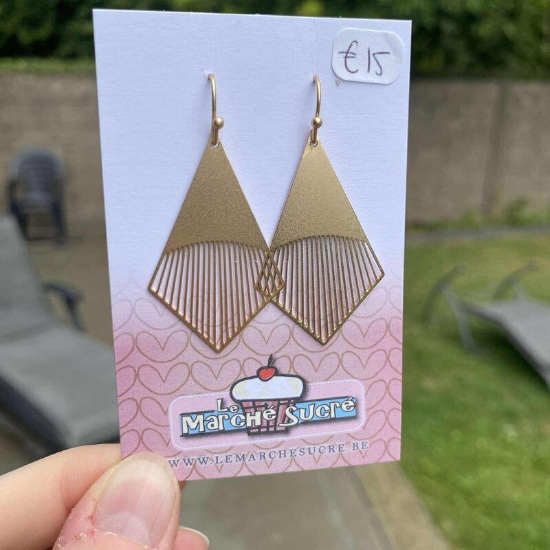 le marché sucré Le marché sucré: oorbellen - goud