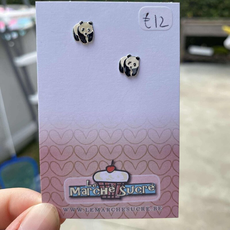 le marché sucré Le marché sucré: oorbellen - panda