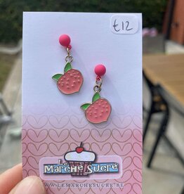 le marché sucré Le marché sucré: oorbellen - aardbei
