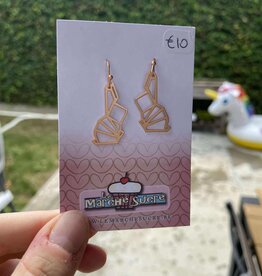 le marché sucré Le marché sucré: oorbellen konijn rosé goud