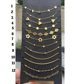 geen merk Armbandje - goudkleurig