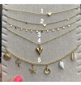 geen merk ketting - goudkleurig