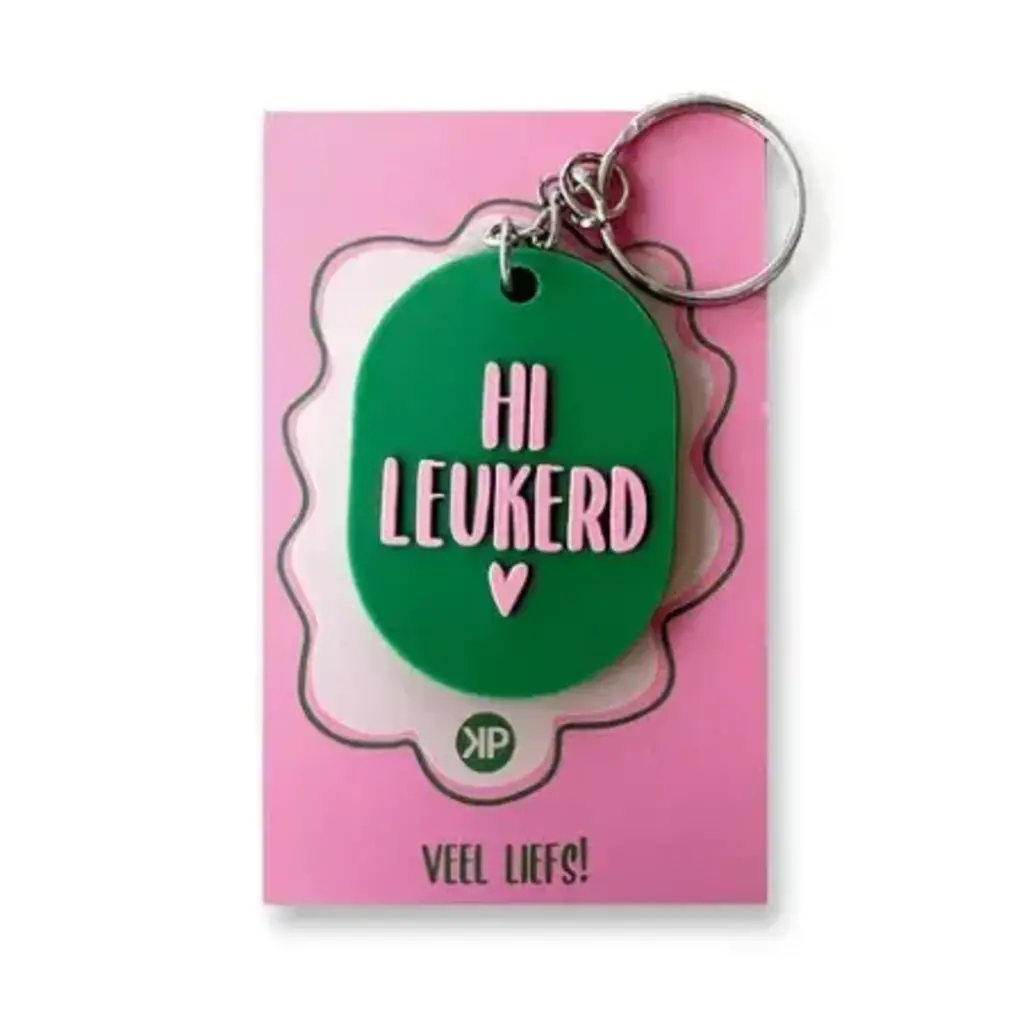 Kassaplan KP: sleutelhanger - hi leukerd