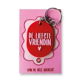 Kassaplan KP: sleutelhanger - de liefste vriendin