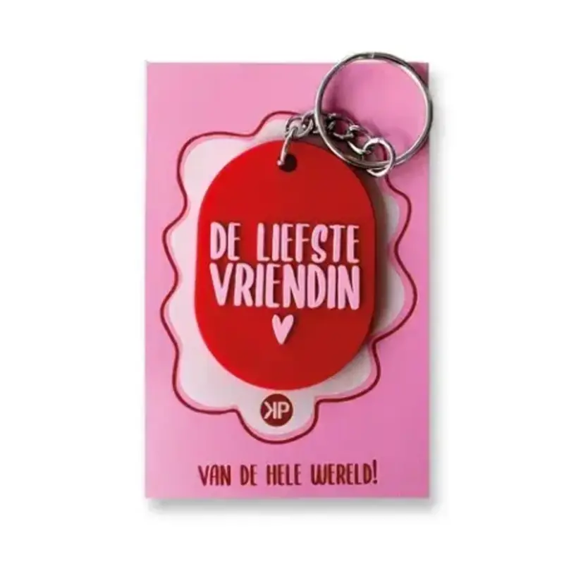Kassaplan KP: sleutelhanger - de liefste vriendin
