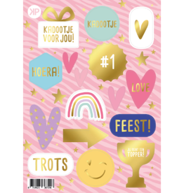 Kassaplan KP: stickervel a5 - trendy