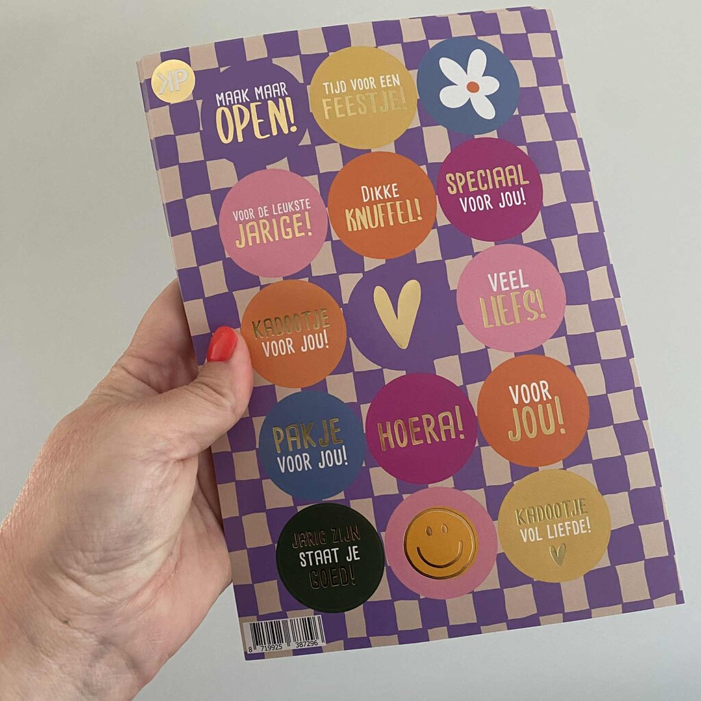 Kassaplan KP: stickervel a5 - handdraw grid