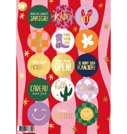 Kassaplan KP: stickervel a5 - retro