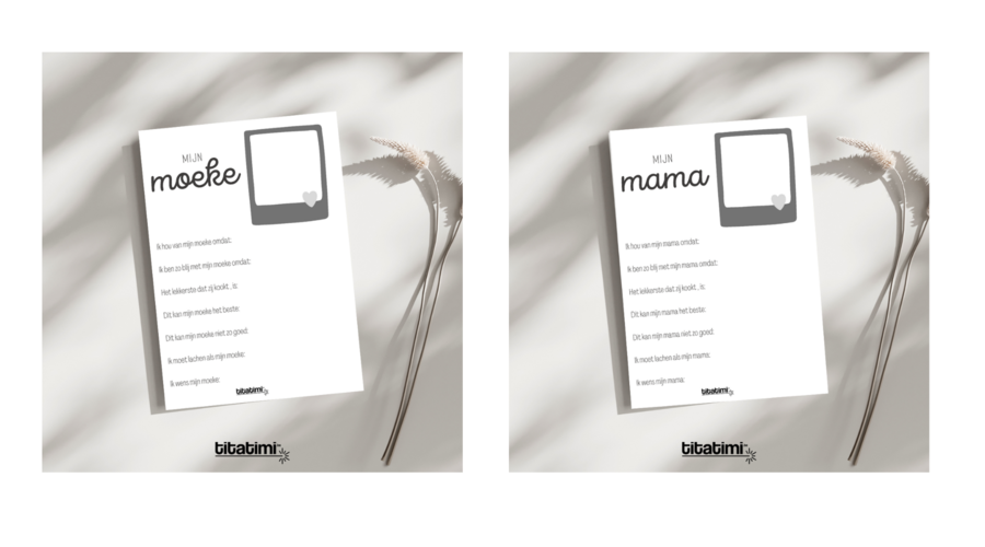 Origineel cadeau voor mama of moeke: printable invulblad voor maar €1,95
