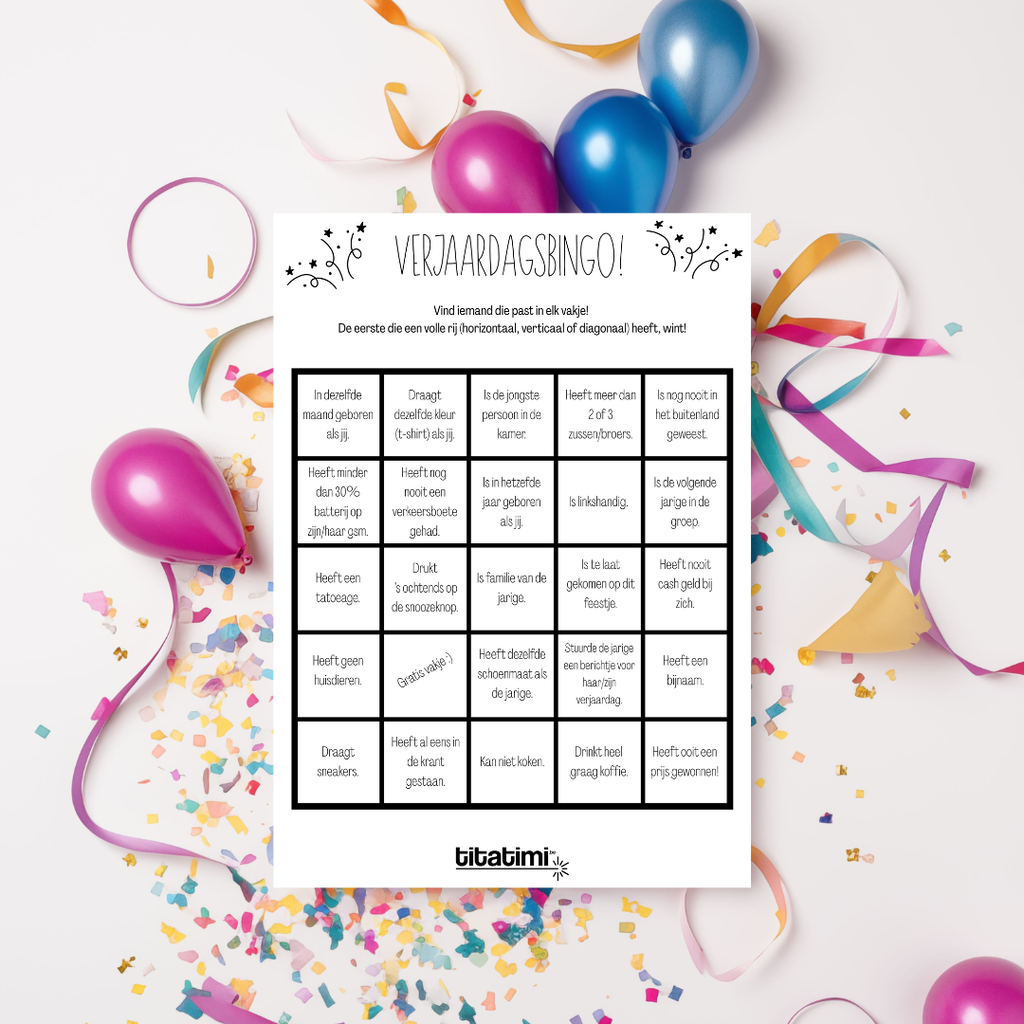titatimi digitaal titatimi - printable - verjaardagsbingo