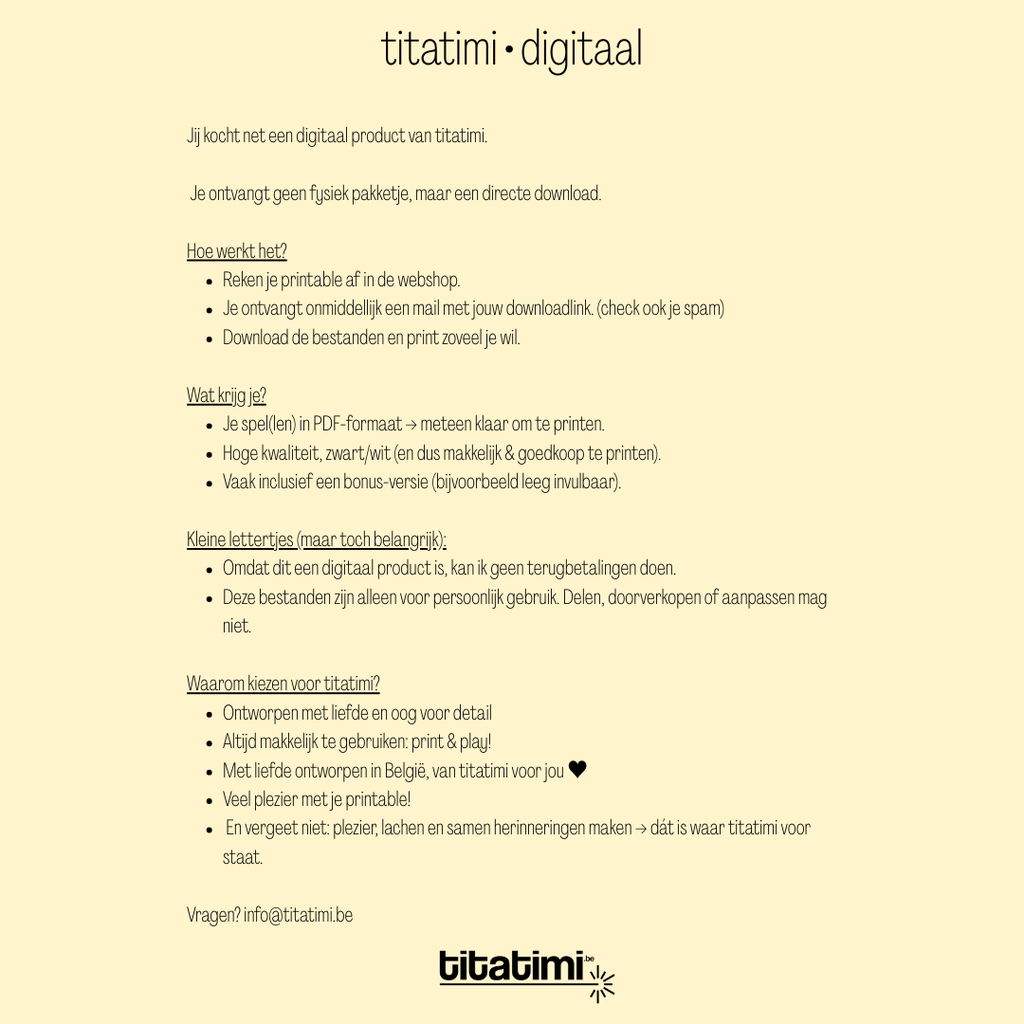 titatimi digitaal titatimi - printable - verjaardagsbingo