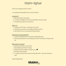 titatimi digitaal titatimi - printable - verjaardagsbingo