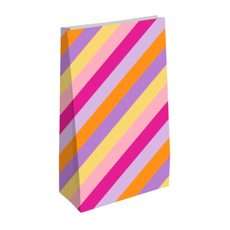 Kassaplan KP: Kraft papieren zakken - Stripes Pink