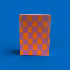 Kassaplan KP: Gift bag - Handdraw grid Oranje/Paars