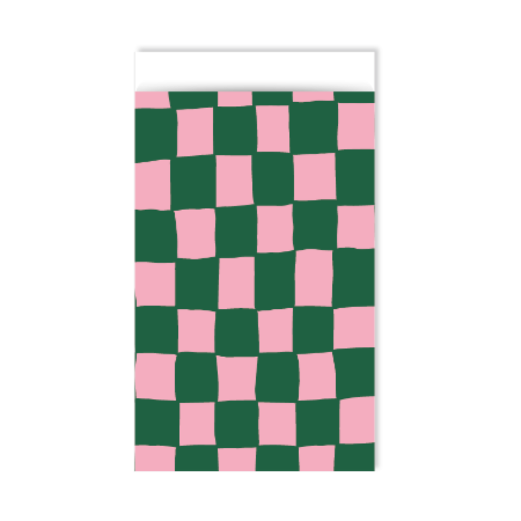Kassaplan KP: Cadeauzakjes - Handdraw grid Pink/Green