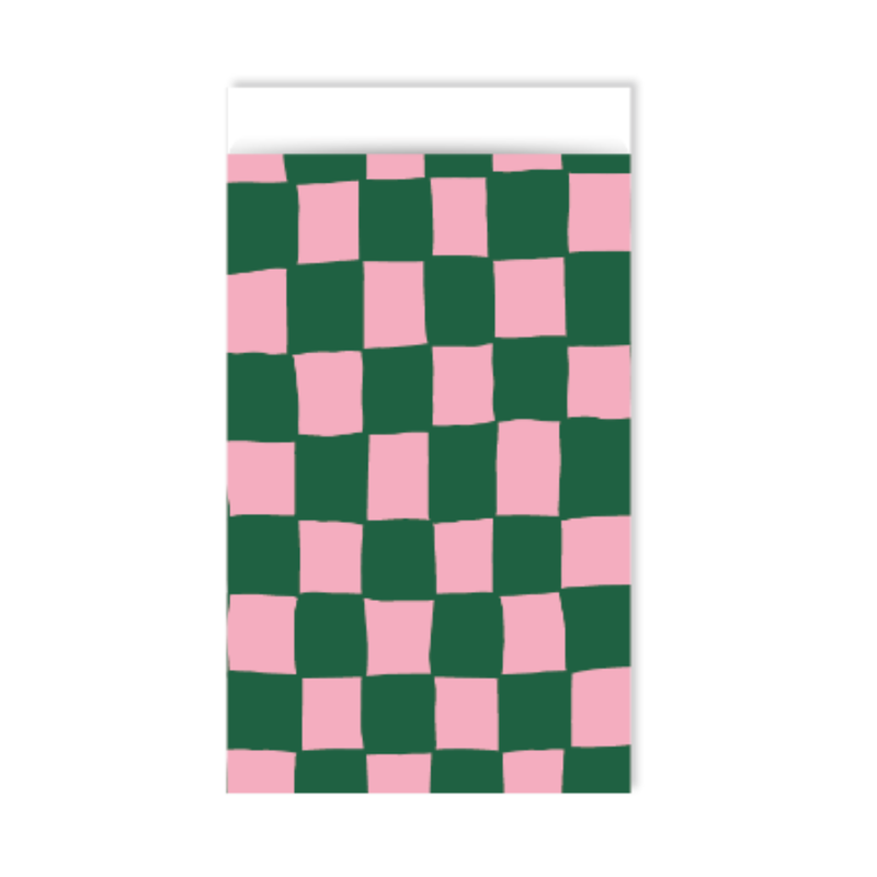 Kassaplan KP: Cadeauzakjes - Handdraw grid Pink/Green