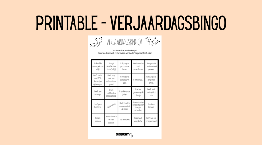 Verjaardagsbingo