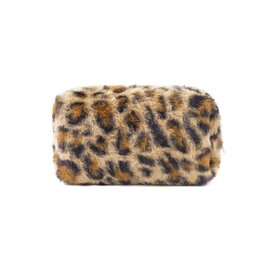 Yehwang Yehwang: make-up tas zachte luipaard - camel
