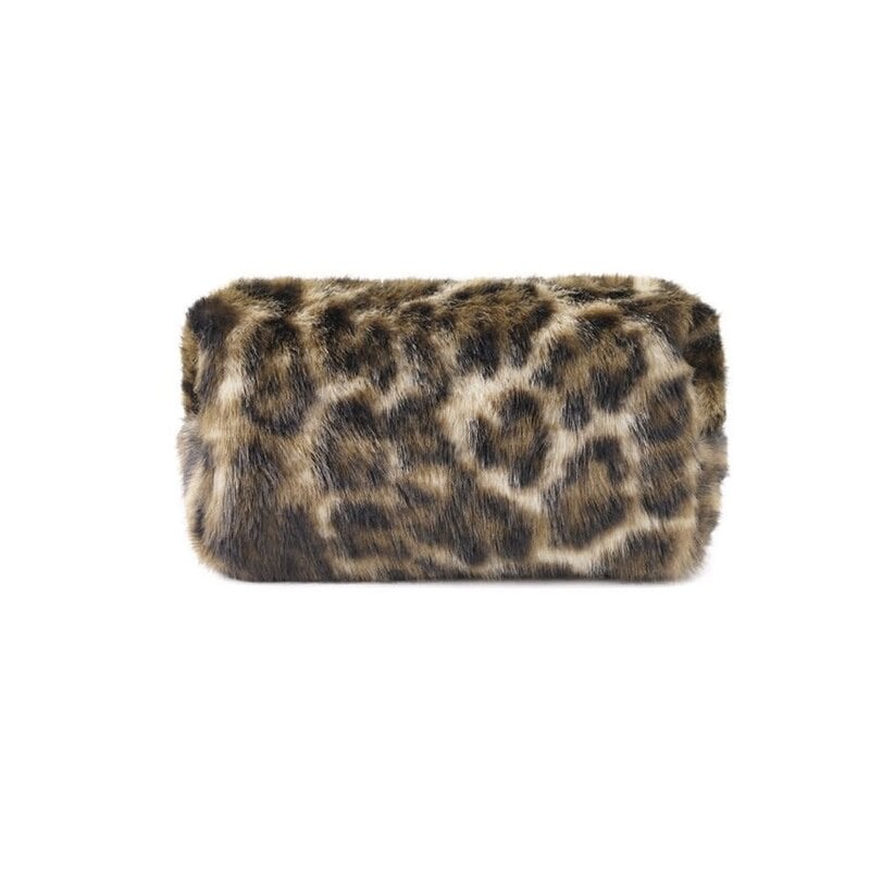 Yehwang Yehwang: make-up tas zachte luipaard - bruin