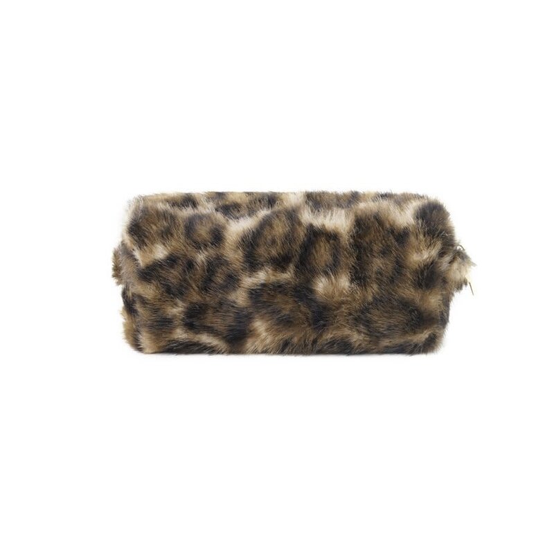 Yehwang Yehwang: make-up tas zachte luipaard sterretje - bruin