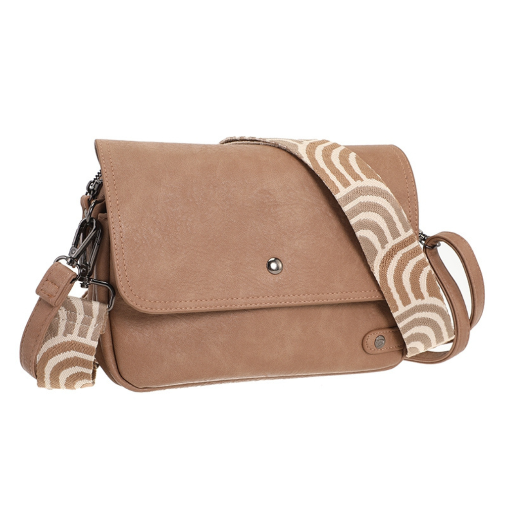 I'm dutch I'm dutch: Handtas - schoudertasje Rennes - camel