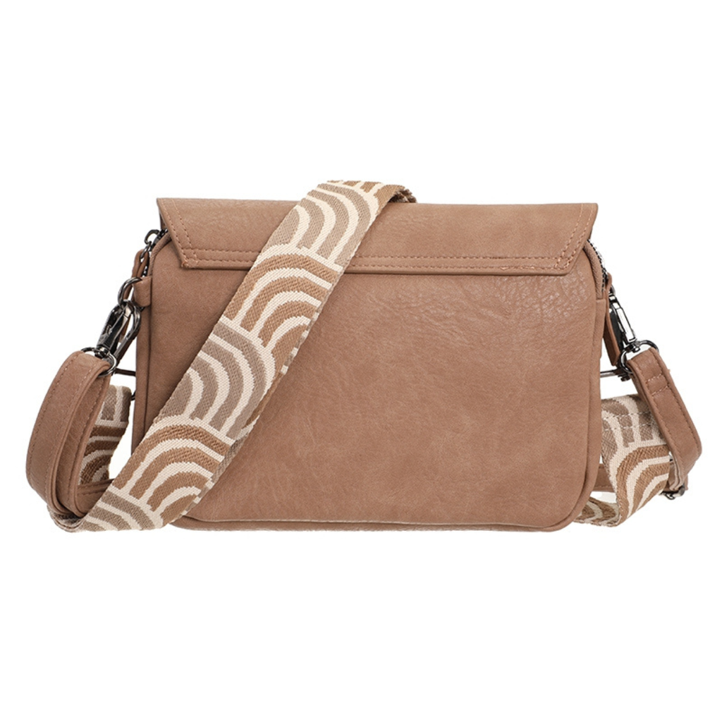 I'm dutch I'm dutch: Handtas - schoudertasje Rennes - camel