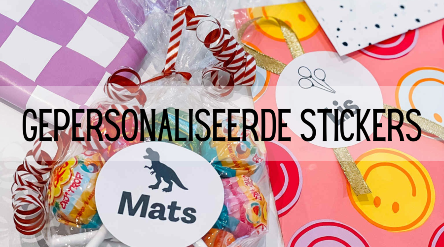 Zo maak je elk cadeautje speciaal met gepersonaliseerde stickers.