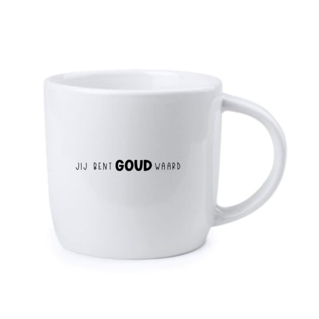 Winkeltje van Anne Winkeltje van Anne: Mok | Jij bent goud waard BOLD