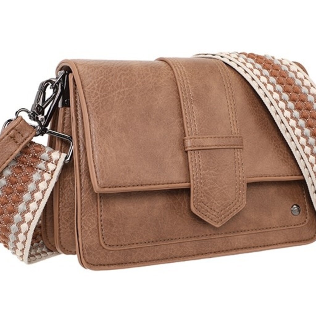 I'm dutch I'm dutch: handtas - schoudertasje Rione - camel